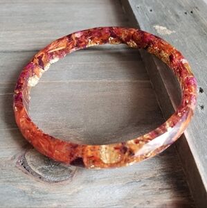 Tigerlily Petal Resin Bengal- Real Flower Jewelry- Real Flower Bracelet- Flowers